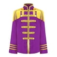 thumbnail image 2 of Aislor Kids Boys Girls Hippie Disco Long Sleeve Tassels 1960s British Pop-Star Jacket Purple 10, 2 of 7