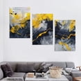 thumbnail image 4 of JRXY Abstract Mountain Wall Art for Living Room, Large Gold and Black Modern Picture Decor, Marble Posters Canvas Prints, 3 Pieces Set 12x16x3pcs, 4 of 4