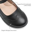 thumbnail image 4 of Zapatos DREAM PAIRS Bailarinas Mary Jane Negras Talla 13 Niña, 4 of 6