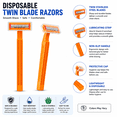thumbnail image 2 of Disposable Razors, Pack of 100, Value Pack, Great for Travel and Home Use (Colors May Vary), 2 of 5