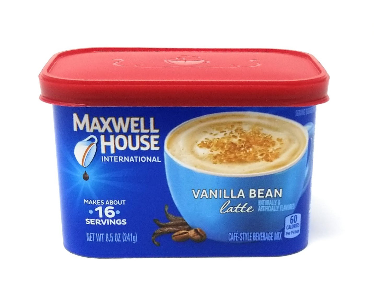 Maxwell House International Coffee Vanilla Bean Latte, 8.5 oz (Pack of