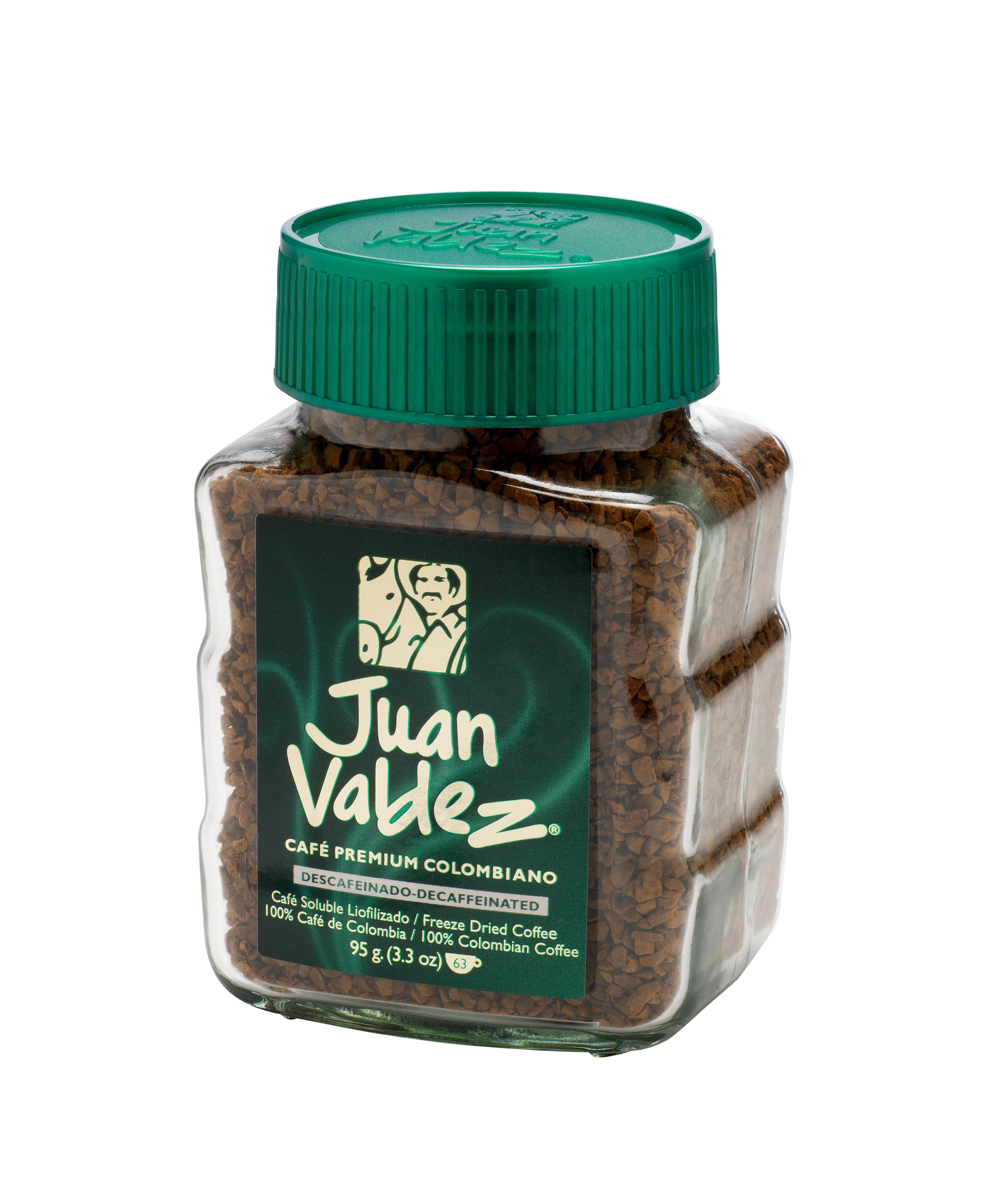 Juan Valdez Decaf 100 Colombian Medium Roast Instant Coffee, 3.35 Oz