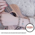 thumbnail image 3 of 2Pcs Bracelet Stone Charm Beads Fashionable Bracelets Multipurpose Wearable Delicate All-Match Wrist Wrist Chain Stone Jewelry Decorating Christmas Gift 7 7, 3 of 6