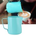 thumbnail image 3 of Latte Art Milk Jarra, Espresso Steaming Cup, Coffee Art Making Cafe Para El Hogar OTVIAP Azul 600ml, 3 of 8
