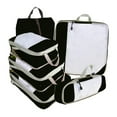 thumbnail image 3 of Abbracc 6Pcs Compression Packing Cubes Carry On Luggage Suitcase Organizer for Traveling Black, 3 of 9