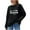 A-Black, variant on Fashion Womens Sweater Tops Lightweight Casual Fall Spring Long Sleeve Funny Letters Print Crewneck Pullover Jumpers Loose Oversized Cable Knit Tunic Blouse F-Yellow XXL