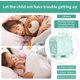 thumbnail image 3 of Bonito reloj despertador para niños, (verde), luz nocturna ajustable multifuncional, cuenta atrás, repetición, Control de voz, reloj recargable, 3 of 5
