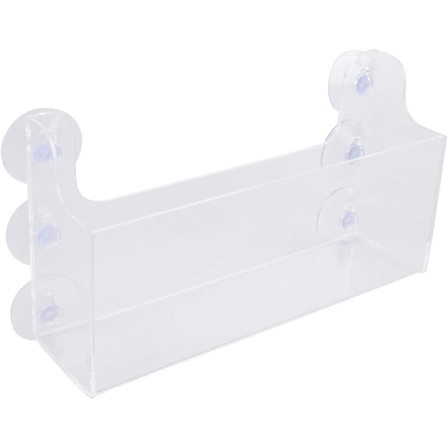Estante Acrílico Transparente Con Ventosa Para Refrigerador Organizador De Bebidas Con 4 Niveles Fácil Instalación En Superficies Lisas Para Cocina Y Nevera