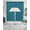 Blue, variant on Brown Stripes Swag Kitchen Curtains Sets for Windows 24 Inch Length, Simple Geometric Modern Monochrome Short Window Curtain Panels Swags Valances and Tiers 3 Piece Set for Cafe/Dining Room