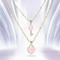 thumbnail image 1 of Paquete de 2 Collares con Colgante de Pareja, Cadena de Clavícula Romántica en apariencia de para , Fiestas, Viajes de Trabajo Diarios - Circunferencia 8.3-19.7 pulgadas, 1 of 7