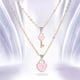 thumbnail image 1 of Collares colgantes de Pareja Hugo en corazón Rosado, 1 of 7
