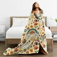 thumbnail image 5 of Kll Fleece Blanket Plush Throw Blanket 70s Hippie Style,Soft Fuzzy Cozy Flannel Blanket For Couch Sofa Bed.(80"X60"), 5 of 9