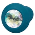 thumbnail image 3 of CalExotics Power Gem Vibrating Petite Crystal Silicone Anal Probe, Teal, 3 of 3
