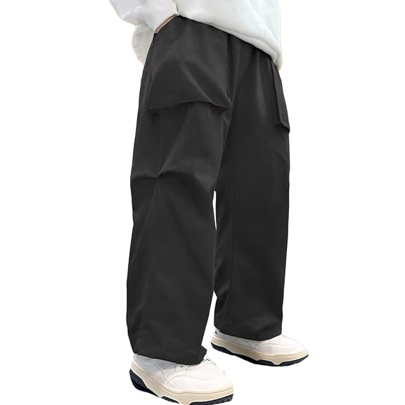 RUTAYY Toddler Boys Kids Summer Casual Cargo Pants Solid Color Loose Sweatpants Trousers For Sports Activewearï¼4-12 Yearsï¼ Stylish Pants