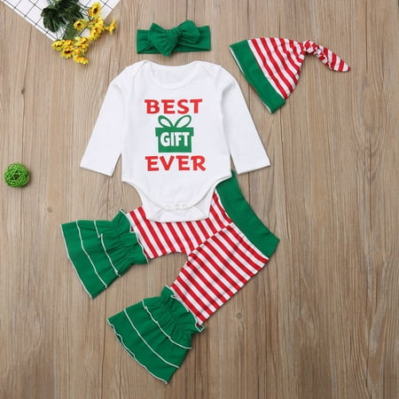 

Newborn Baby Girl Christmas Outfits Infant Christmas Romper Cute Ruffle Jumpsuit Bodysuit Kids One-Piece Clothes Fall