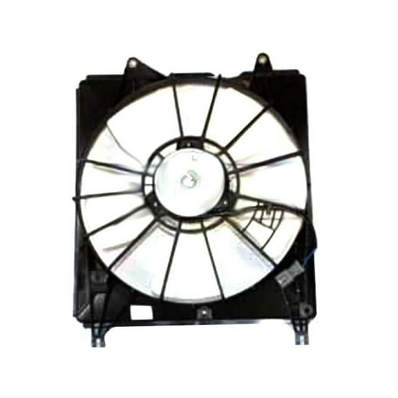 Left Auxiliary Fan Assembly - Compatible with 2007 - 2009 Acura RDX Sport Utility 2.3L 4-Cylinder 2008