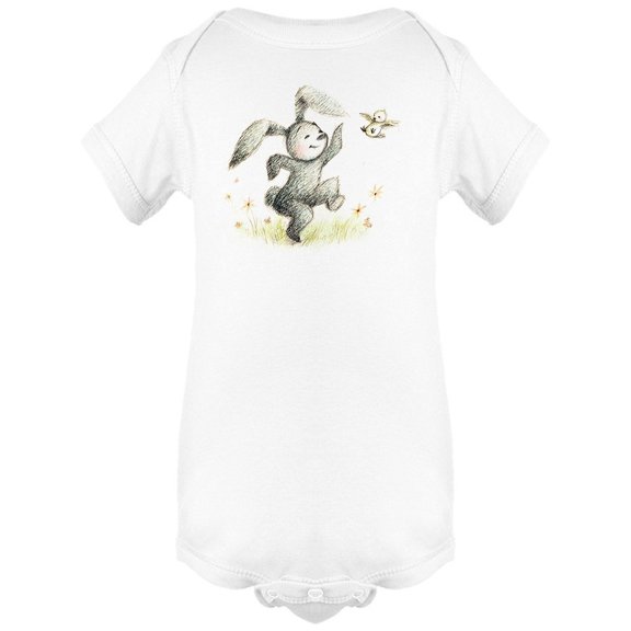 Dancing Bunny With Bird Bodysuit Infant -Image by Shutterstock, Newborn