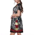 thumbnail image 2 of Naloa Veterans Day1 Print Womens Summer A-Line Dress with Pockets,Short Sleeve Dresses,Flowy Beach Swing Dress for Vacation Travel, 2 of 6