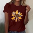 thumbnail image 2 of Tops Cortos para las Mujeres Blusas Impresas Manga Corta Cuello Redondo, Tops de Blusa para las Mujeres Primavera Verano Casual, 2 of 4