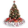 thumbnail image 4 of Christmas Tree Skirt, Anchors life buoys vintage print Christmas Tree Decorations Indoor, Tree Skirts Mat With Tassel Trim for Halloween New Year Holiday Christmas Party Decor 36 Inches, 4 of 7