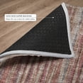 thumbnail image 6 of Addison Rugs Dream Shag Premium Machine Washable Transitional Textured Stripes Burgundy Rectangle Rug, 9' x 12', 6 of 8
