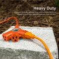 thumbnail image 2 of Philips EZGrip 25FT 16 AWG 3-Outlet Grounded Extension Cord, Orange, Indoor/Outdoor, 2 of 6