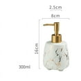 thumbnail image 5 of Ceramic Hand Soap Dispenser, Bathroom Countertop Lotion Dispensers with Pump, Refillable Liquid Dispenser Leak-Proof Shampoo Dispenser for Bathroom/Kitchen/Hotel/Office (10.1Oz Dark Green), 5 of 6