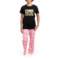 thumbnail image 4 of CafePress - Women's Dark Pajamas - Women's Short Sleeve Print T-Shirt and Pants Dark Cotton Pajama Set, 4 of 7