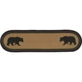 thumbnail image 6 of VHC Brands Dark Tan Rustic & Lodge Tabletop & Kitchen Wyatt Bear Stenciled Oval Jute Bedding Accessory, Runner 13x48, Brown, 6 of 6