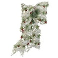 thumbnail image 2 of Northlight 20" White Rattan Berry and Pinecone Christmas Bow, 2 of 3