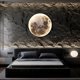 thumbnail image 2 of Lune Apliques Murale Lumire Moderne Luxe Alle Crative Couloir Lampe Murale Art Lampemoon Style, 2 of 4