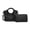 Black, variant on 2Pcs Leather Handbags for Women Retro Work Shoulder Bags with Detachable Strap Ladies Travel Shopping Zipper Purses Black