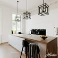 thumbnail image 3 of Hunter - Doherty 4-light Natural Black Iron, Small Chandelier, Dimmable, Casual Style, Square Shaped, for Bedrooms, Dining, Living Rooms - 19400, 3 of 7
