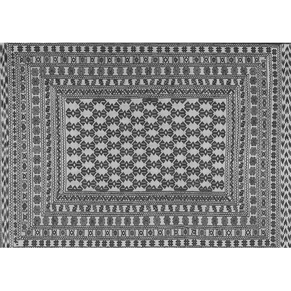 Ahgly Company Indoor Rectangle Southwestern Gray Country Area Rugs, 2' x 5'