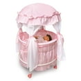 thumbnail image 6 of Royal Pavilion Round Doll Crib with Canopy and Bedding - Pink/White, 6 of 8