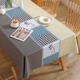 thumbnail image 1 of Nappe de Table à Manger Nappe Sans Rinçage Anti-Huile Imperméable Anti-Brûlure Luxe Léger Style PC Nappe en Tissu, 1 of 6