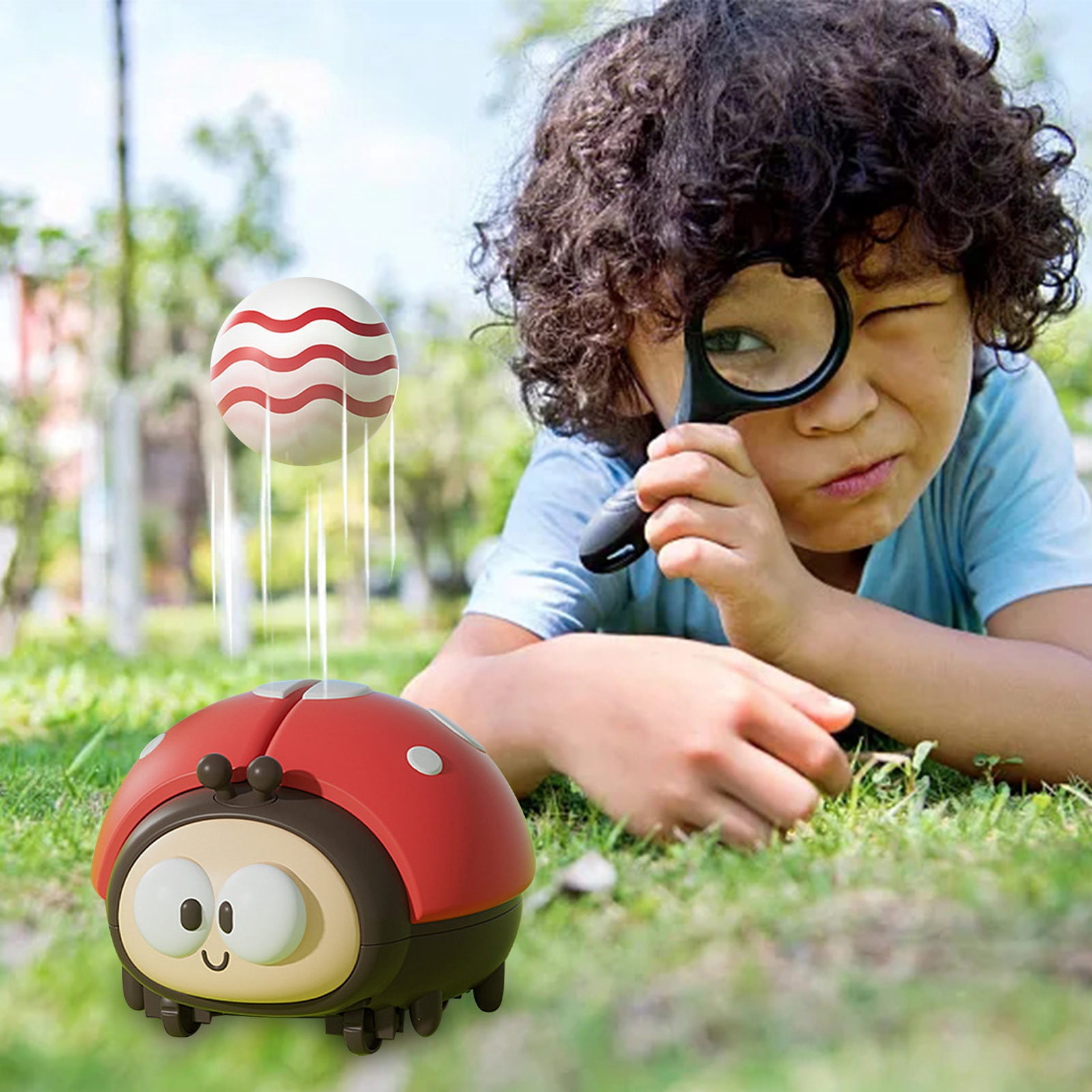 Jouet À Balle Flottante Électrique – Coccinelle Mignonne Avec 2 Balles, Rechargeable USB | Jeu Sensoriel Pour Enfants Dès 3 Ans