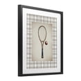 thumbnail image 2 of Stupell Industries Eclectic Vintage Tennis Racket & Ball Black Framed Print Under Glass, 17 x 21, by Sisi and Seb, 2 of 8