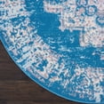 thumbnail image 3 of Nourison Grafix Persian Blue 5'3" x ROUND Area Rug, (5 Round), 3 of 8
