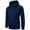 Navy, variant on Men Winter Knitted Jacquard Fabric Hooded Sweatshirt Long Sleeve Solid Color Top with Pocket Comfort Wear Dark Gray L