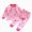 H142-Pink, variant on NOLDARES Toddler Boy Girl 2-piece Pajamas Sleepwear Pjs for Baby Cute Clothes Suit Dailywear & Loungewear Outfits Set Kids Clothing Outfits(H142-White)