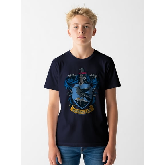Harry Potter, Boys' & Big Boys' Graphic Tee, Ravenclaw Crest, Sizes 4-18