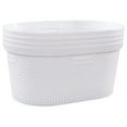 thumbnail image 2 of 42 L Hip Hugger Laundry Basket, White Plastic Dirty Clothes Basket, 4-Pack, 2 of 7