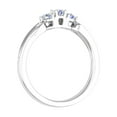 thumbnail image 2 of 1/4 Carat Three Stone Engagement Ring Band in 14K White Gold (Ring Size 7.5) (I1-I2 Clarity), 2 of 4