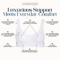 thumbnail image 2 of Dominique Women’s Elodie Wire Free Low Impact Sports Bra #6000 - Breathable Microfiber, Wide Band - Lingerie for Women, 2 of 6