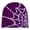 Purple, variant on Unisex Winter Hat Spider Web Jacquard Knitted Dome Elastic Contrast Color Brimless Cold Weather Cap Cosplay Club Party Headwear