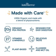 Kate Farms Organic 1.4 High Calorie Nutrition Shake for Adults, Chocolate, 20g Protein, 27 Vitamins and Minerals, Meal Replacement, 11 oz (6 Pack)