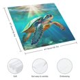 thumbnail image 3 of FANNA Turtle Ocean Sunbeams Cloth Napkins for Hotel Home Banquet Atmosphere Embellishment Polyester Farmhouse Party Dining Table Decor Home Decor 2 PCS, 3 of 7