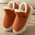 thumbnail image 2 of Women Slippers Autumn and Heart Slippers for Women Winter New Pattern Fashion Slippers for Women Style Couple Style Solid Color Thick Sole Thickened Warm Comfortable Shoes, 2 of 9