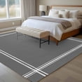 thumbnail image 4 of Pure Dark Grey Area Rug 5x8 FT, Non Slip Bedroom Throw Carpet, Simple Solid Color Washable Soft Floor Carpet Non-Shedding Rug for Living Room Nursery Dorm Office, 4 of 9